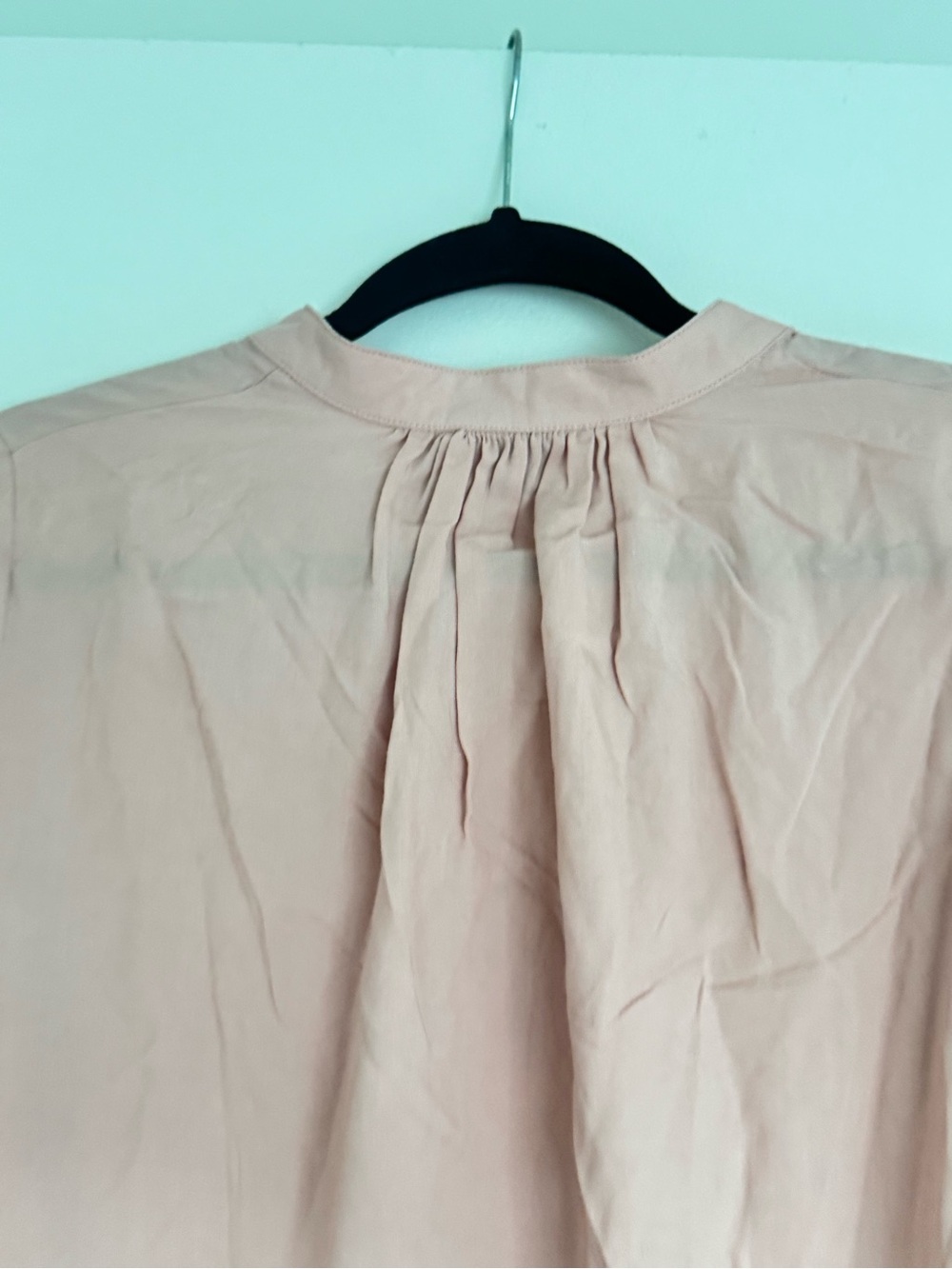 Zadig & Voltaire Blush Pink V-Neck Long Sleeve Blouse - Picture 7 of 8